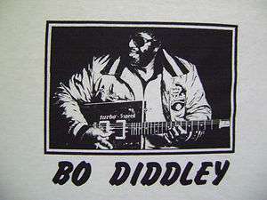 Bo Diddley Blues Rock and Roll Retro Vintage t shirt  