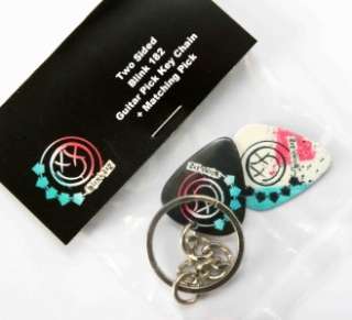 Blink 182 Keyring + Free Matching Guitar Pick 2 Sided  