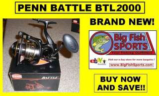 PENN BATTLE BTL2000 Fishing Spinning Reel FREE USA SHIPPING  