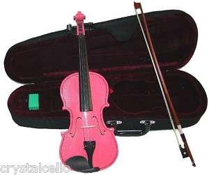 CRYSTALCELLO NEW 13 PINK VIOLA WITH CASE,BOW,ROSIN  