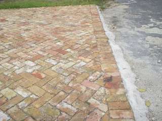 Brick paver clay terracotta driveway old chicago pavers 4x8x2 
