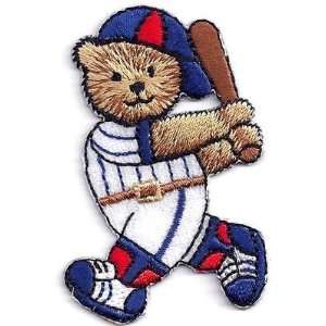  Baseball Player at Bat Iron On Embroidered Applique/Little 