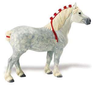 PERCHERON HORSE ~Hand Painted, Authentic, FREE SHIP w/ Purchase $25 