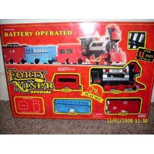   Forty Niner Toy Train Set / Battery Operated / 29 Pieces Toys & Games