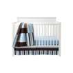 Trend Lab Max 3Pc Crib Bedding Set   Blue/Brown 