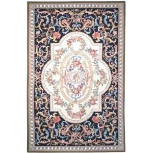  Royal Garden Rug 4 Round Beige/black