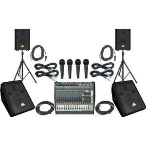  Behringer PMP6000 / VS1220 / VS1220F PA Package Musical 