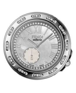 Fendi Watch, Womens Diamond Stainless Steel F81034DDCH (1/8 ct. t.w 