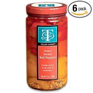 Tillen Farms Sweet Bell Peppers, 12 Ounce Bottles (Pack of 6)  