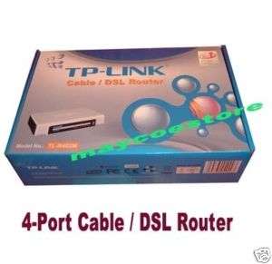 New 4 Port Cable DSL Router  Network Internet Access  