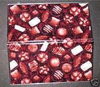 BOX OF CHOCOLATE CANDY Fabric 2YR Calendar Planner CUTE  