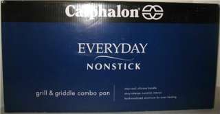 CALPHALON Everyday Nonstick Grill & Griddle Combo Pan NEW  