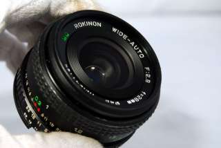 Nikon fit Rokinon 28mm f2.8 lens AI manual focus wide angle  