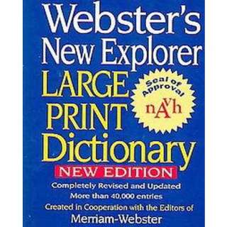   New Explorer Large Print Dictionary (Hardcover) product details page