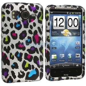   Leopard Hard Rubberized Case Cover for HTC Inspire 4G Phone  