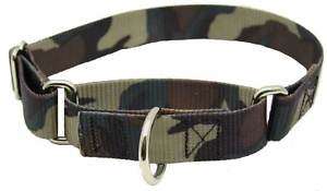 Woodland Camo Martingale Patterned Dog Collar(10 Count)  
