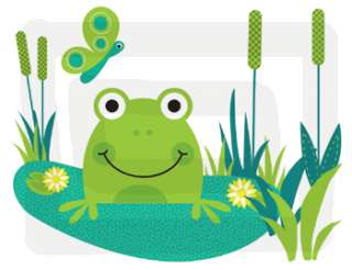 FROGS FROGGY TURTLES BABY WALL BORDER STICKERS DECALS  
