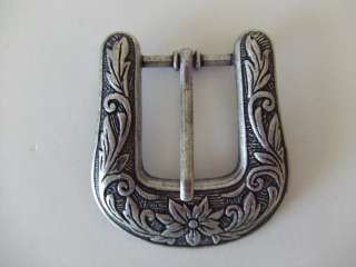   Canada Western Style Antique Nickle Belt Buckle Made in Canada  