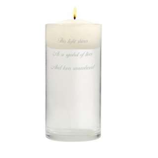 This Light Memorial Vase and Candle.Opens in a new window