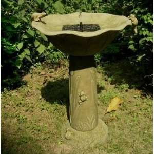  Acadia Solar Birdbath Patio, Lawn & Garden