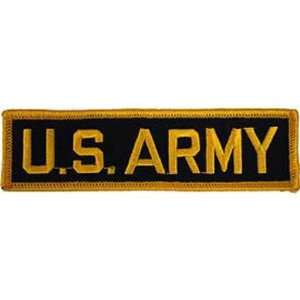  U.S. Army Patch Black & Yellow 1 1/4 x 4 3/4 Patio 