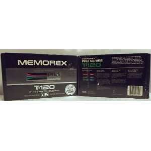  Memorex Pro Series T 120 Blank VHS Video Tape Cassette in 