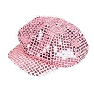  Sparkly Pink Sequin Newsboy Hat Girls Diva Cap Toys 