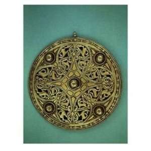 Brooch, Mid 9th Century AD (Gold, Silver, Niello & Blue Glass 