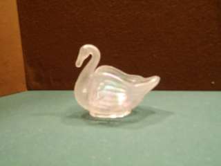 IMPERIAL CARNIVAL GLASS SMALL SWAN CANDY DISH  