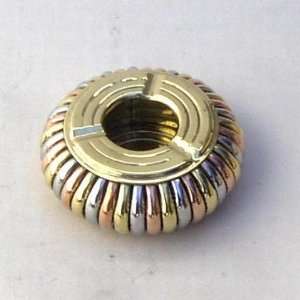  Round Tricolor Brass Ashtray, 4 Inch Diameter Everything 