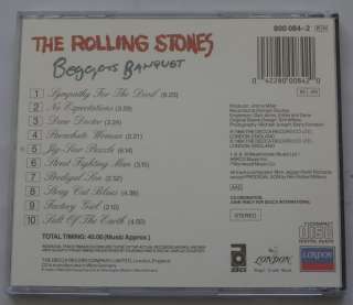CD The Rolling Stones Beggars Banquet LONDON West Germany 1988 