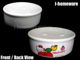 Hello Kitty Sanrio Ceramic Bathroom Set Lotion Soap Dish Case Stand 