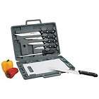 set and cutting board chef s slicer boning utilitly paring knives case 