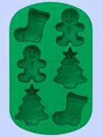 Wilton Christmas Stocking / Boy / Tree Silicone Cake Pan Mold Holiday 