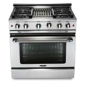  Capital GCR364B N 36 in 4 Burner Convection Range w/ BBQ Grill 