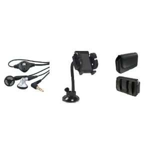  3in1 3.5mm Stereo Headset+Car Windshield Holder+Dual Power 