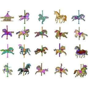   OESD Embroidery Machine Designs CD CAROUSEL HORSES I