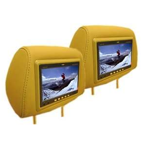   LCD Headrest Monitor For DVD VCD CD  Player BEIGE Colour