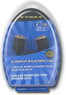 Dynex VGA 6 PC Monitor Replacement Cable DX C102111 600603102844 