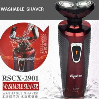 New Red Washable 2 heads Electric shaver razor recharge  