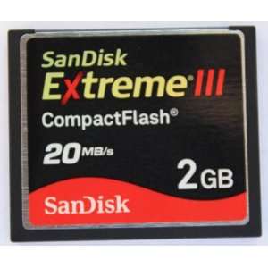  SanDisk 2GB Extreme III Compact Flash Memory Card CF 