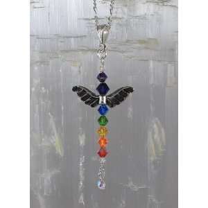  Angel Wing Chakra Necklace 3 