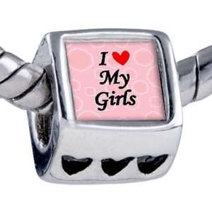  I Heart Girls Photo Beads   Chamilia Bead & Bracelet 