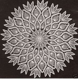 Vintage Crochet Pineapple Doily Centerpiece Pattern 2  