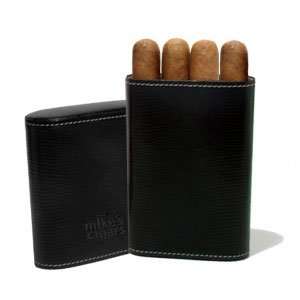 Cigar Case MikeS Travel Cigar Leather Pouch With 4 Licenciados Toro 