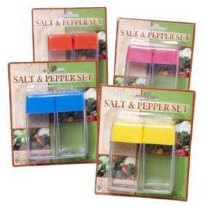  Plastic Square Salt and Pepper Shaker Set Case Pack 48 