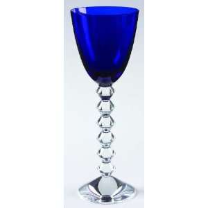  Baccarat Vega Cobalt Blue Rhine Wine, Crystal Tableware 