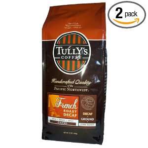   Coffee Decaffeinated French Roast, Ground, 12 Ounce Bags (Pack of 2