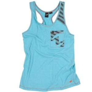 One Industries Colby Knit Womens Tank Sports Wear Shirt   Turquoise 