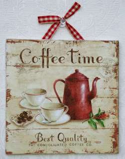   Chic Coffee Time   Best Quality Home Decor Picture Plaque  